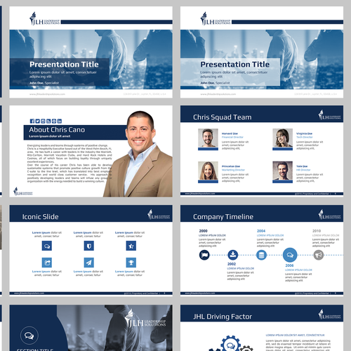 Proposal design with the title 'Appealing Presentation Design'