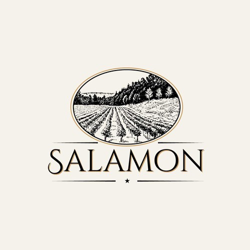 Vineyard logo with the title 'Salamon'