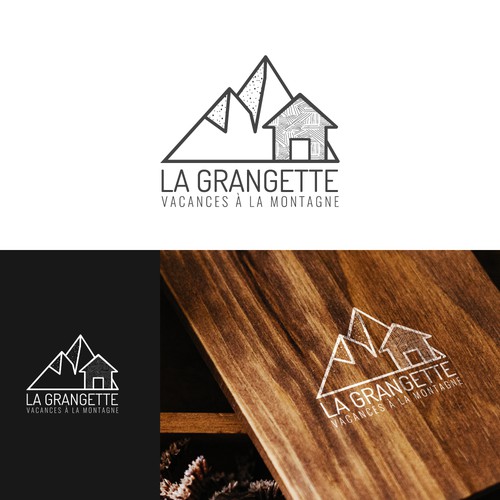 Location logo with the title 'Logo design : La Grangette'