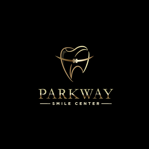 Center logo with the title 'Parkway smile center'