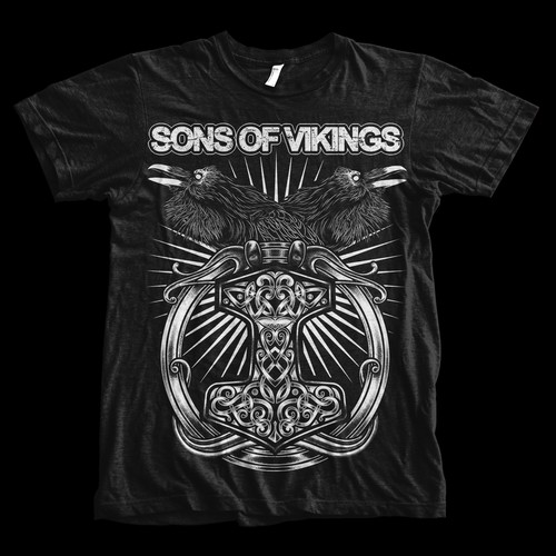 Viking t-shirt with the title 'VIKING DESIGN'