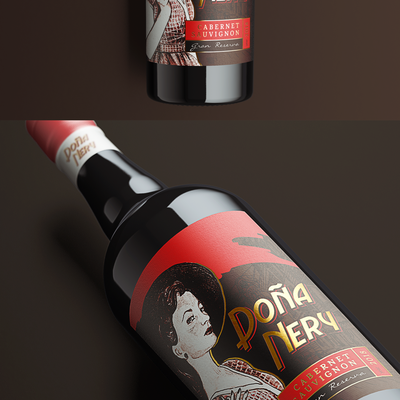 Wine label design