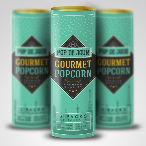 Bottle packaging with the title 'package and Logo design'