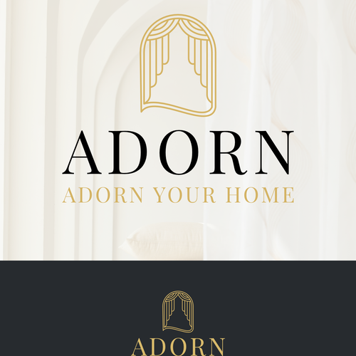 Homeware logo with the title 'Home furnishing logo'