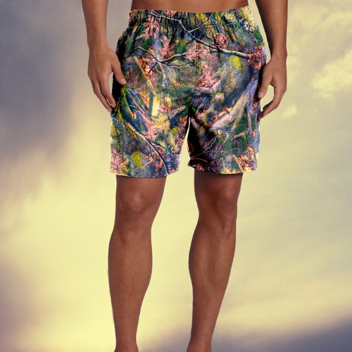 Camouflage design with the title 'forest camouflage'