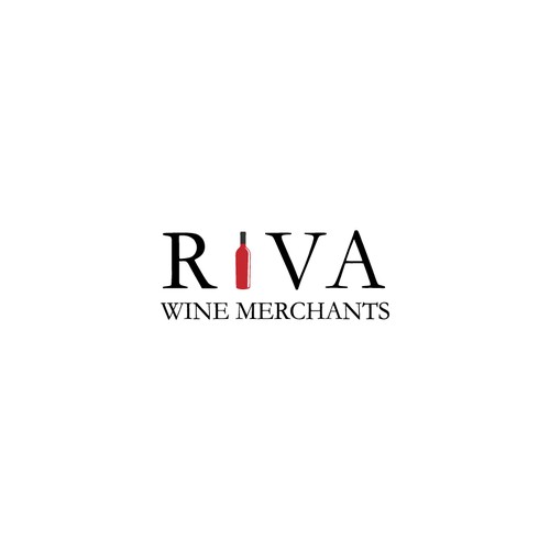 Moonshine logo with the title 'logo for RIVA WINE MERCHANTS'