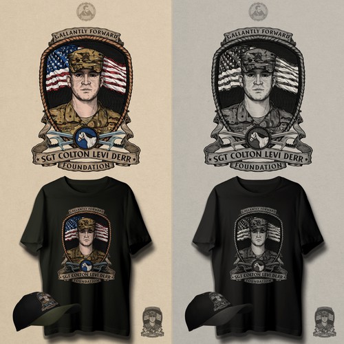 Pow logo with the title 'SGT Colton Levi Derr Foundation'