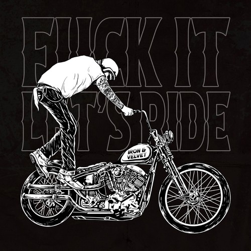 Streetwear t-shirt with the title 'Men's T-shirt design for an edgy and rebellious brand - Motorcycle Rider'