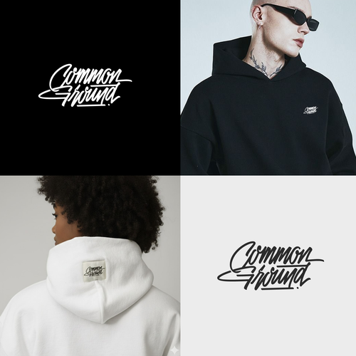 Edgy logo with the title 'Hand Lettering Logo for Common Ground'