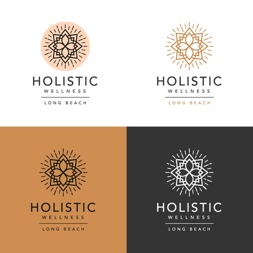 Center design with the title 'Holistic Wellness Long Beach logo'