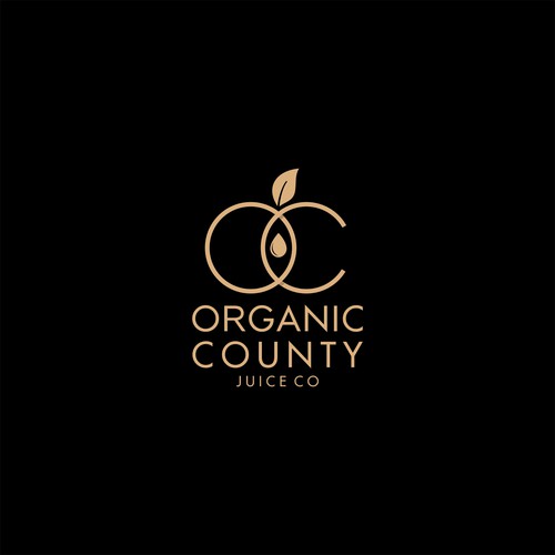 Apple logo with the title 'Organic County Juice Co'