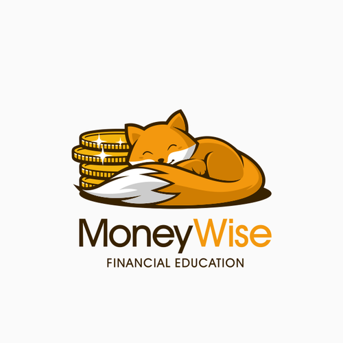 Coin design with the title 'MoneyWise Logo Design'