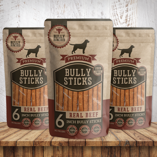 Premium packaging with the title 'Bully Sticks'