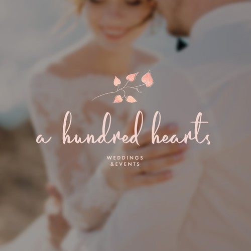 Wedding logo with the title 'Logo Design for Wedding Planning Company'