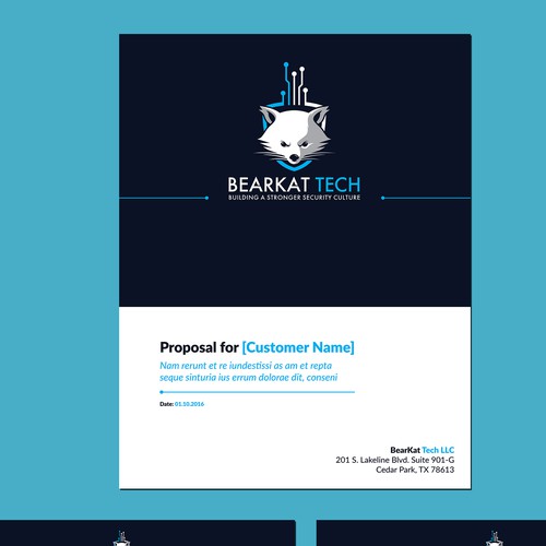 Report design with the title 'Microsoft Word Template'