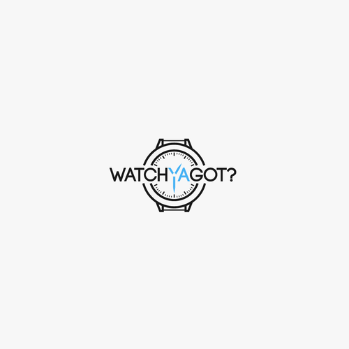 Stopwatch logo with the title 'Youtube channel - logo design'