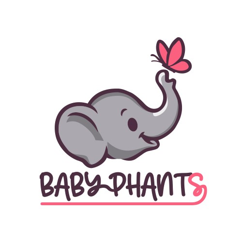 College logo with the title 'Logo concept for Baby Phants company'