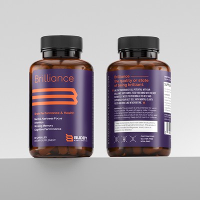 Brilliance Dietary Supplement Label Design