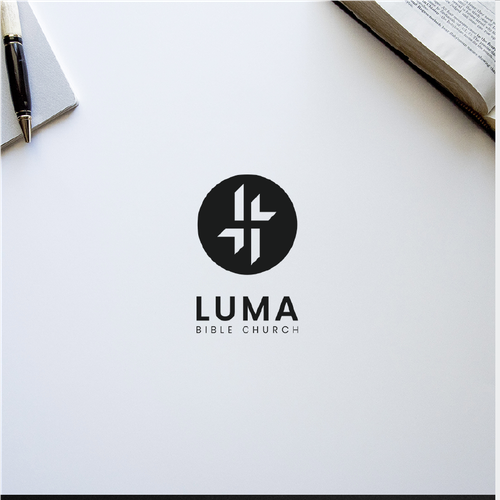 Arrow down logo with the title 'Logo for Church'