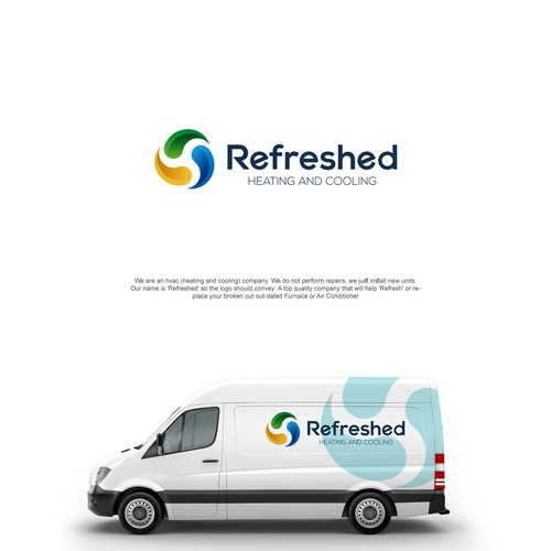 HVAC logo with the title 'Refreshed'