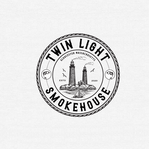 Brush stroke logo with the title 'Twin Lihgt Smokers'