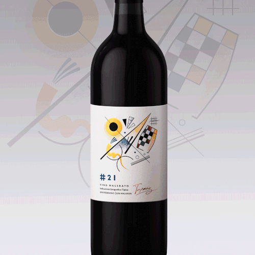 Winery label with the title 'Label design'