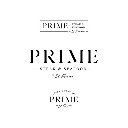 Steak logo with the title 'Logo for Prime Steak & Seafood'