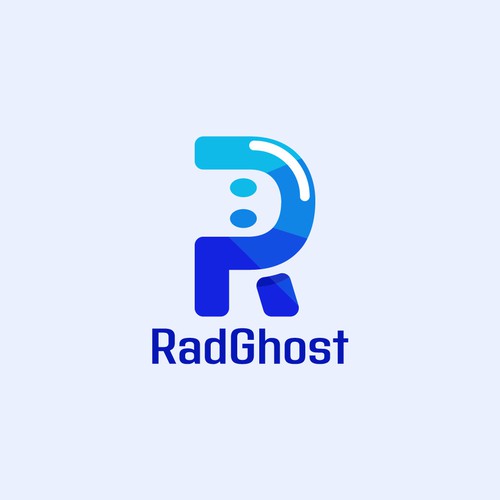 Plastic design with the title 'Logo Design: rad gohst'