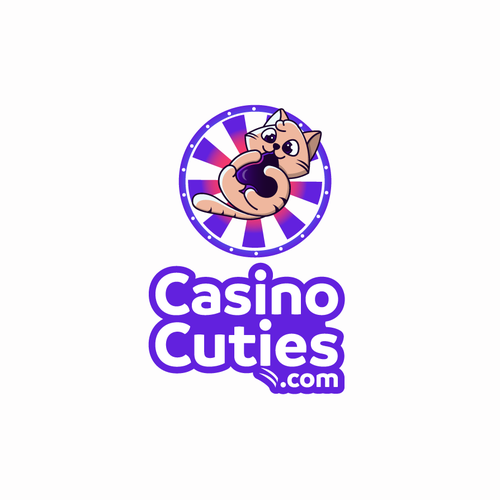 Cat brand with the title 'Casino Cuties - logo design'
