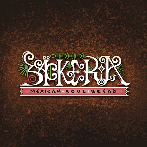 Floral design with the title 'Bäckería'