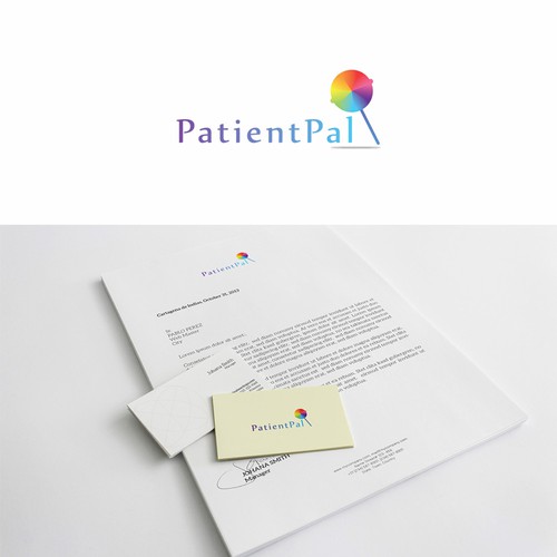 Lollipop logo with the title 'Logo concept for Health Management Organisation'