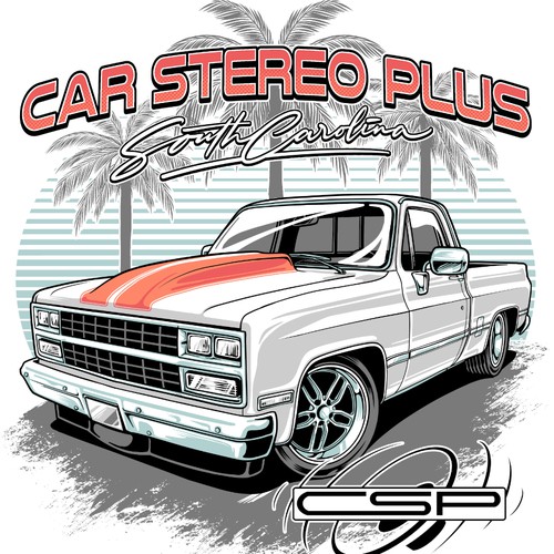 Tropical t-shirt with the title 'CSP T-shirt Design Series'