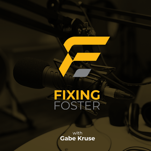 Letter f design logo with the title 'Fixing Foster brand logo design'