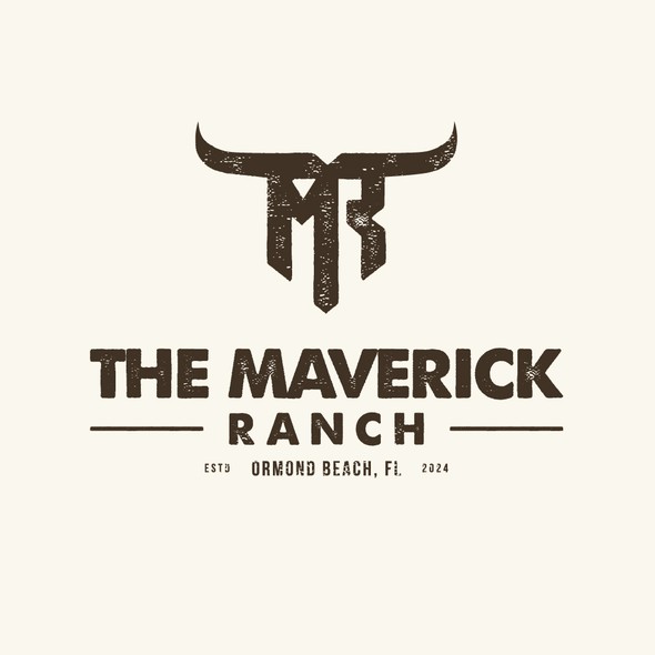 Logo with the title 'The Maverick Ranch'