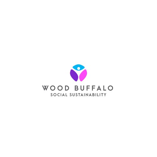 Social logo with the title 'Social Sustainability Wood Buffalo'