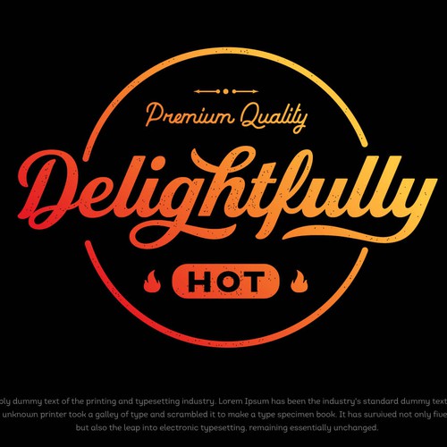 Spice design with the title 'Delightfully Hot'