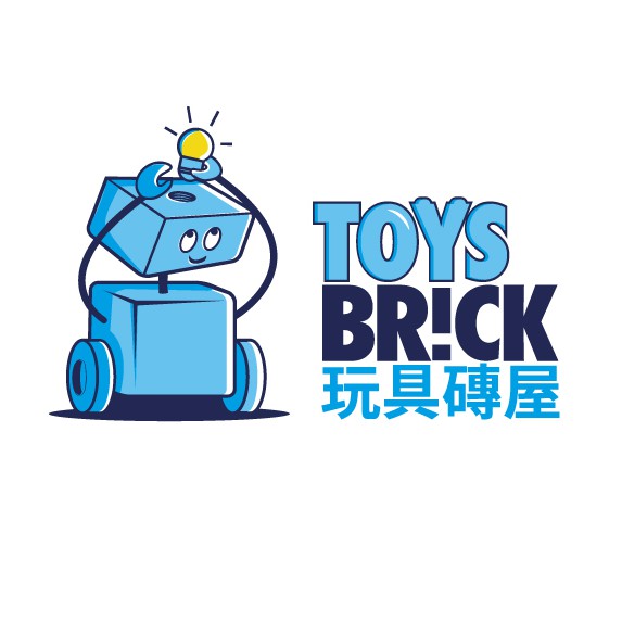 Lego logo with the title 'Toys brick'