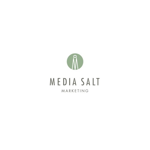 Letter m design logo with the title 'Concept for Media Salt, a digital marketing agency'