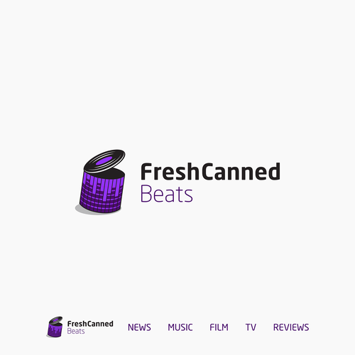 Hip hop logo with the title 'FreshCanned Beats'