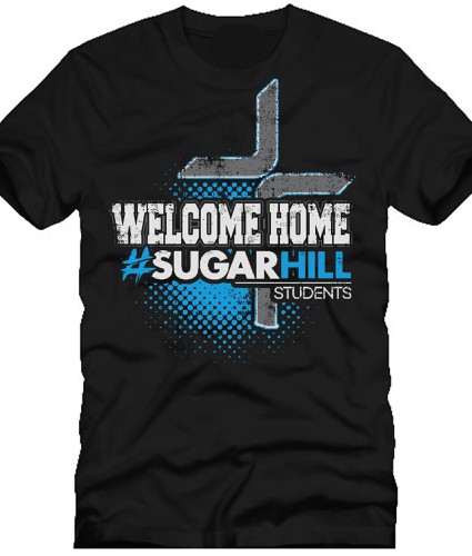 Religious t-shirt with the title 'Welcome Home T-Shirt'