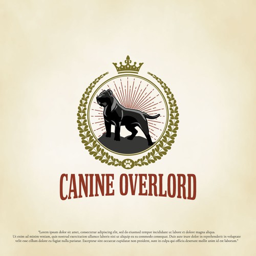 Dog training logo with the title 'Dog trainer logo design '