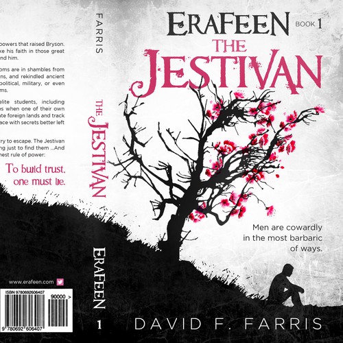 Fairy tale book cover with the title 'Fantasy novel'