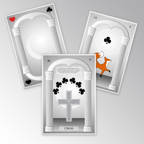 Suit design with the title 'Lenormand card'