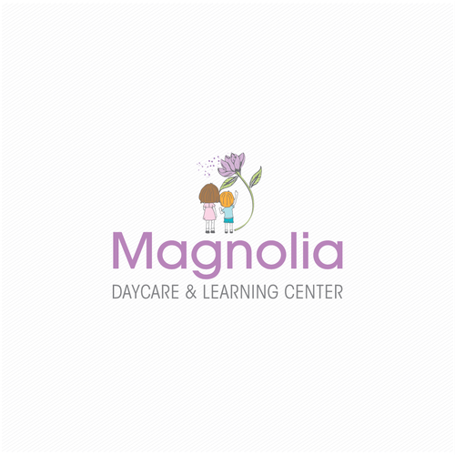 Daycare logo with the title 'Magnolia Day Care & Leaning Centre '