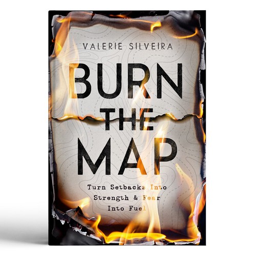 Poster book cover with the title 'Fiery Metaphor Book-cover'