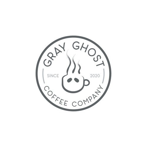 Steam design with the title 'Gray Ghost Coffee Company'