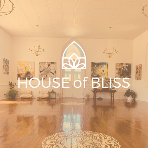 Arch design with the title 'linear logo for yoga studio'