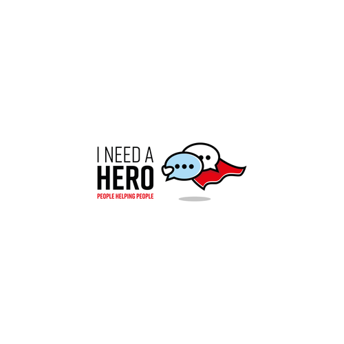 Hero logo with the title 'Bold logo for charity mobile app'