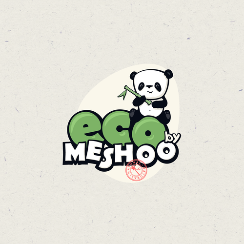 Panda design with the title 'Eco By Meshoo'