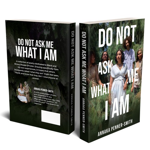 Quote design with the title 'Do Not Ask Me What I Am Book Cover'